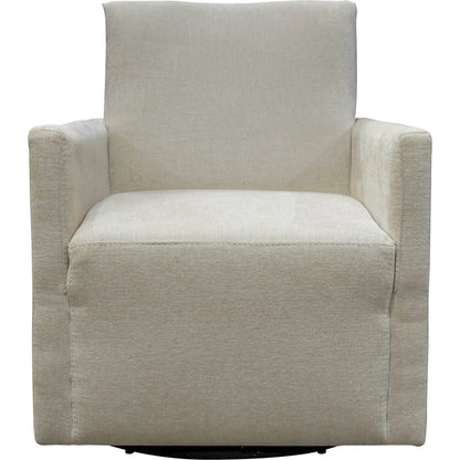 Riley Swivel Club Chair by LH Imports. Made from pine, plywood, metal, pu foam, 100% polyester fabric in a modern style.