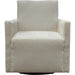 Riley Swivel Club Chair by LH Imports. Made from pine, plywood, metal, pu foam, 100% polyester fabric in a modern style.