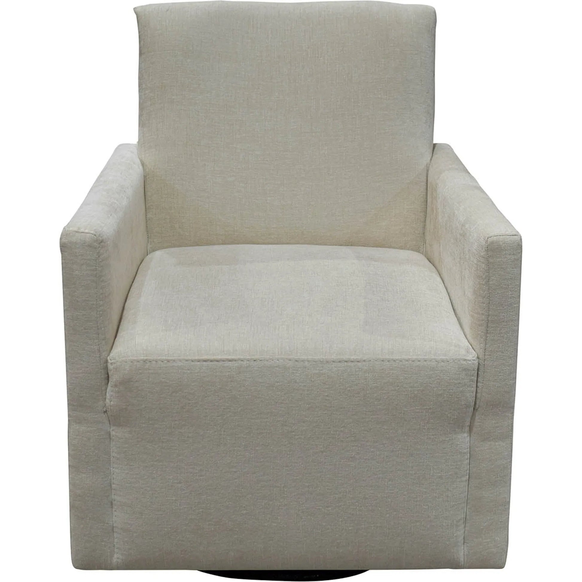 Riley Swivel Club Chair by LH Imports. Made from pine, plywood, metal, pu foam, 100% polyester fabric in a modern style.