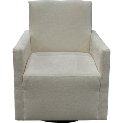 Riley Swivel Club Chair by LH Imports. Made from pine, plywood, metal, pu foam, 100% polyester fabric in a modern style.