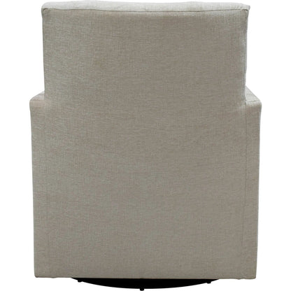 Riley Swivel Club Chair by LH Imports. Made from pine, plywood, metal, pu foam, 100% polyester fabric in a modern style.