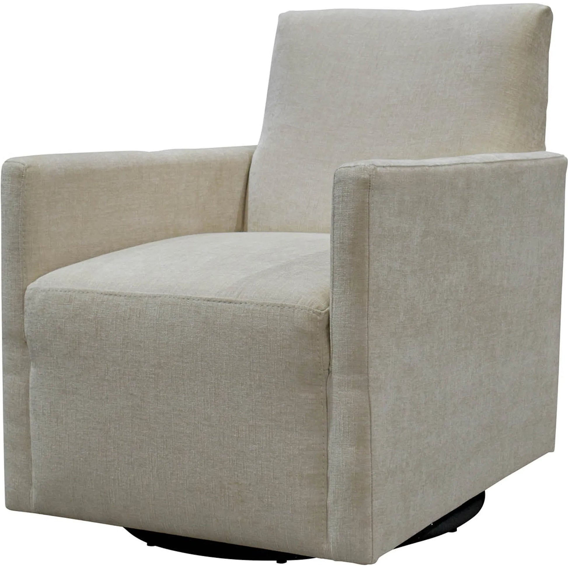 Riley Swivel Club Chair by LH Imports. Made from pine, plywood, metal, pu foam, 100% polyester fabric in a modern style.