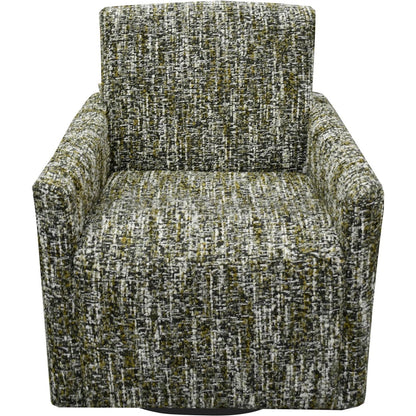 Riley Swivel Club Chair by LH Imports. Made from pine, plywood, metal, pu foam, 100% polyester fabric in a modern style.