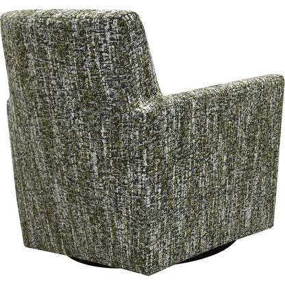 Riley Swivel Club Chair by LH Imports. Made from pine, plywood, metal, pu foam, 100% polyester fabric in a modern style.