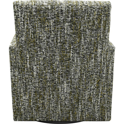 Riley Swivel Club Chair by LH Imports. Made from pine, plywood, metal, pu foam, 100% polyester fabric in a modern style.