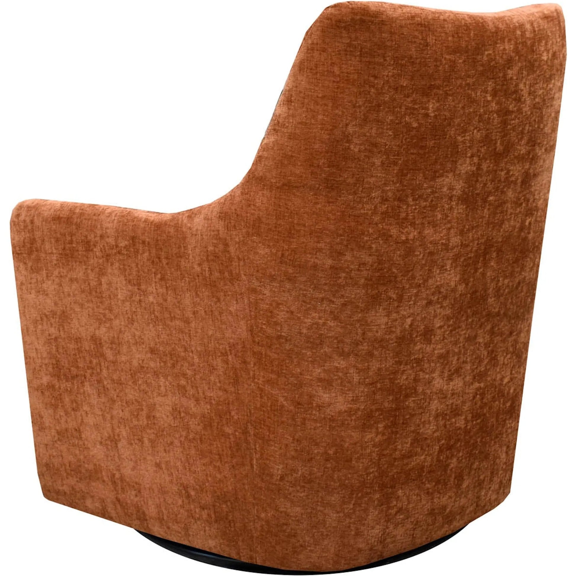 Lilith Swivel Chair by LH Imports in black. Made from pine, plywood, metal, pu foam, 100% polyester fabric in a modern style.