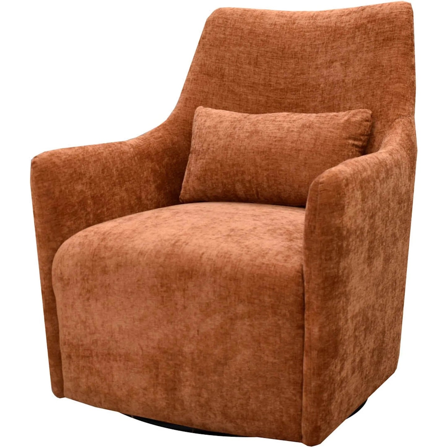 001 SI-2325020 | Primary Silo | Lilith Swivel Chair by LH Imports in black. Made from pine, plywood, metal, pu foam, 100% polyester fabric in a modern style.