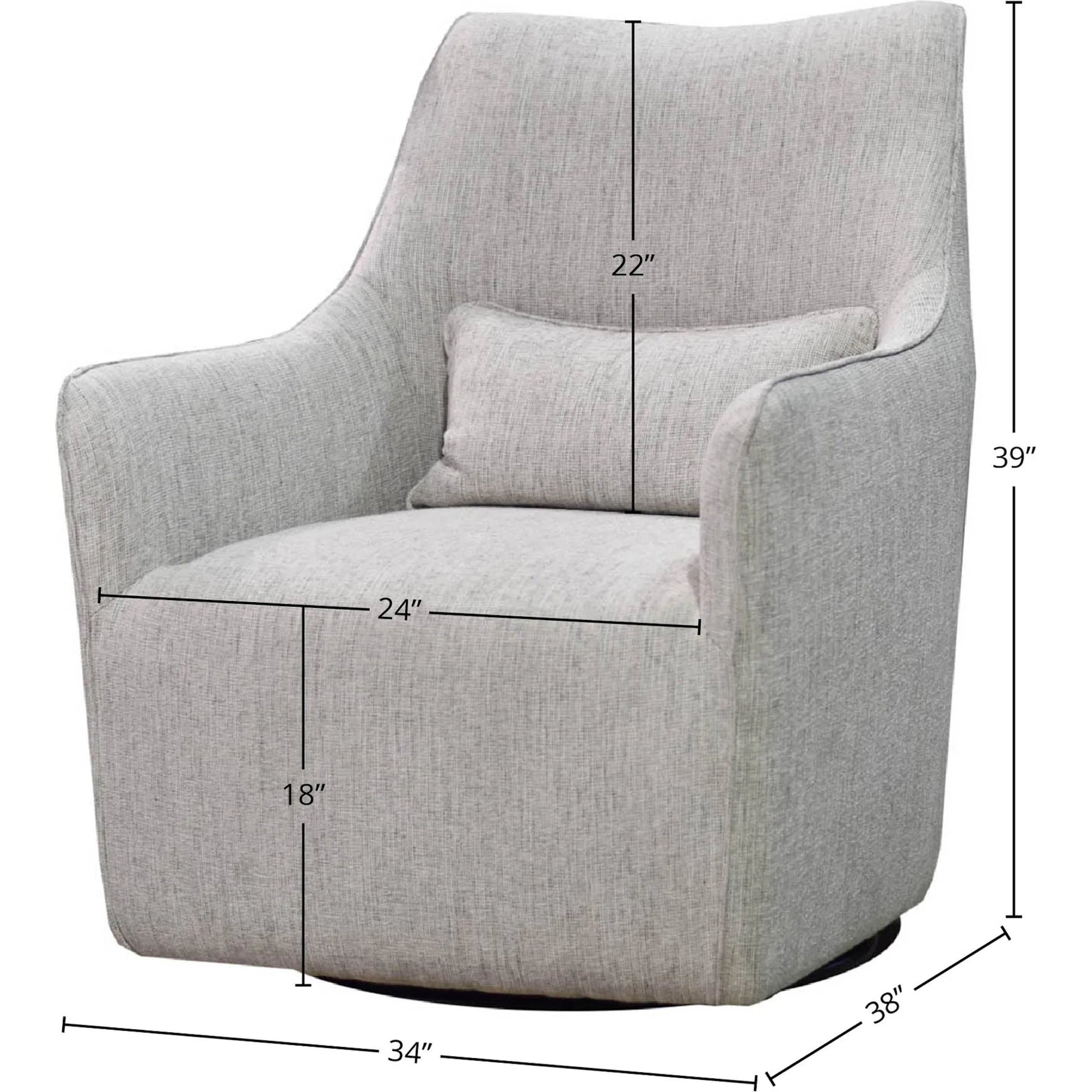 Lilith Swivel Chair by LH Imports in black. Made from pine, plywood, metal, pu foam, 100% polyester fabric in a modern style.