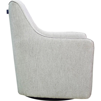 Lilith Swivel Chair by LH Imports in black. Made from pine, plywood, metal, pu foam, 100% polyester fabric in a modern style.