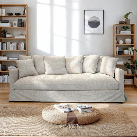 Boardwalk Sofa by LH Imports in pebble. Made from unique in a transitional style.