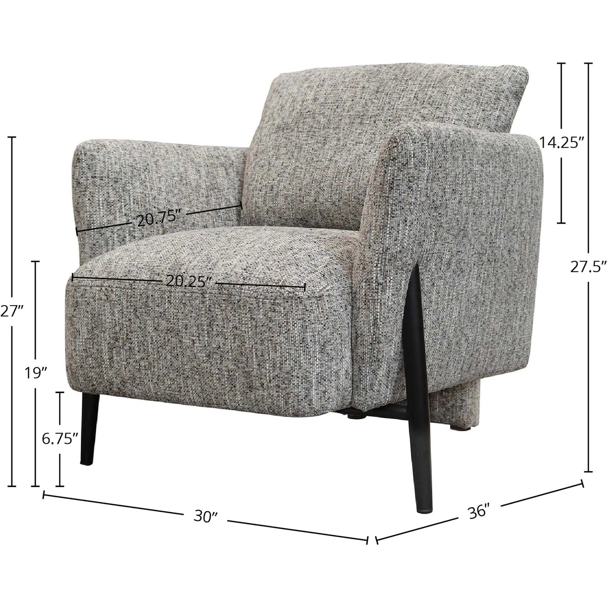 Beaux Club Chair by LH Imports in black. Made from unique in a modern style.