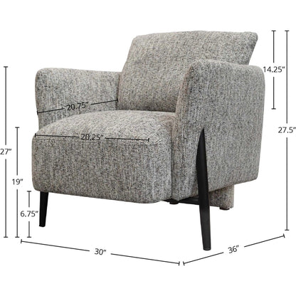 Beaux Club Chair by LH Imports in black. Made from unique in a modern style.