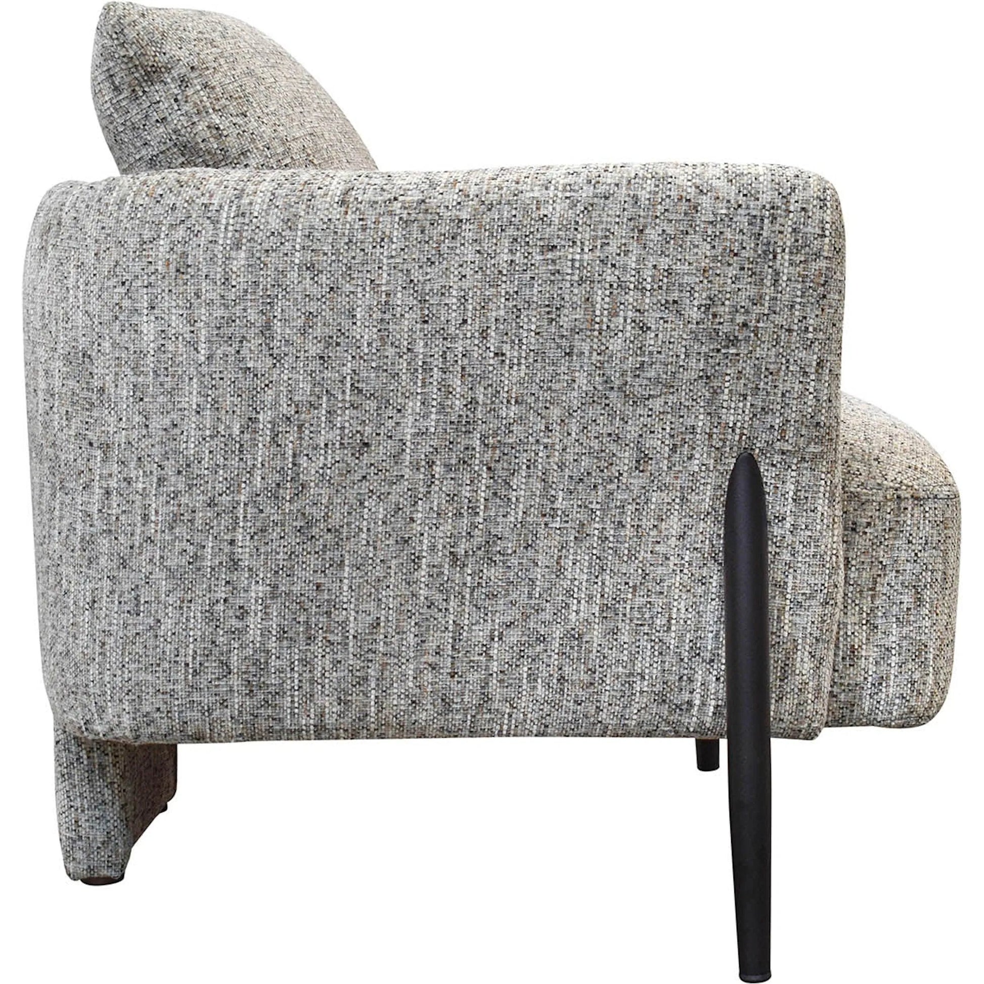 Beaux Club Chair by LH Imports in black. Made from unique in a modern style.