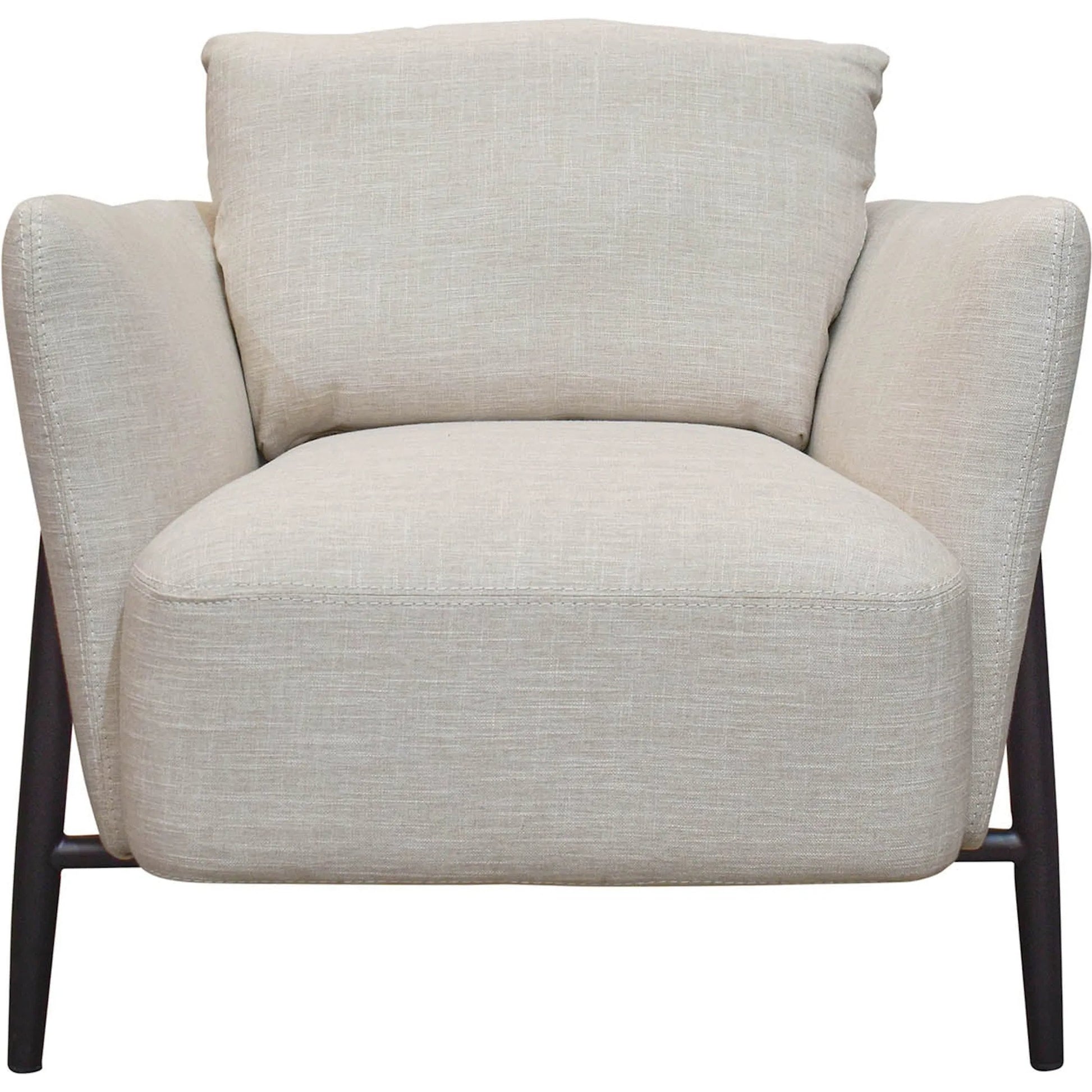 Beaux Club Chair by LH Imports in black. Made from unique in a modern style.