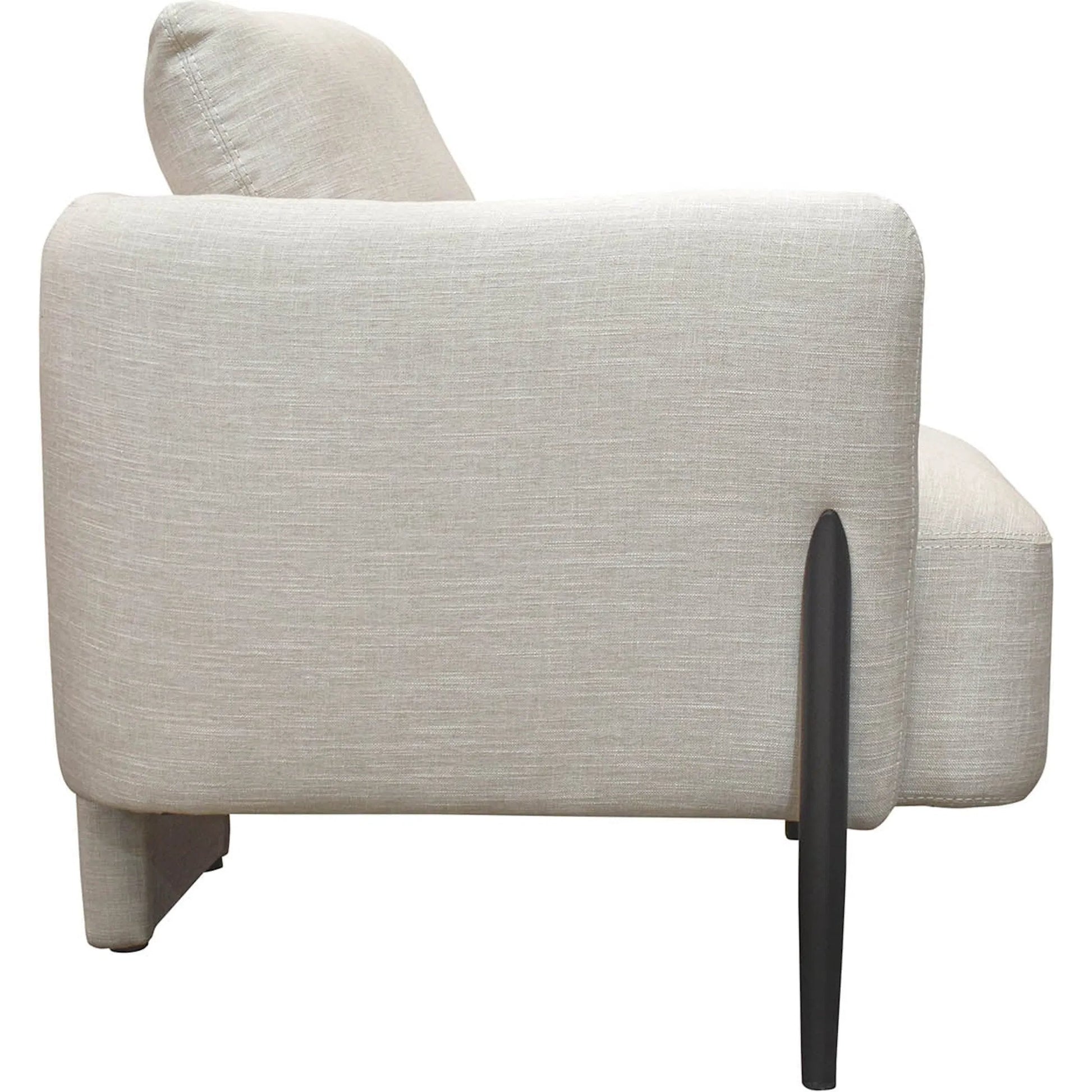 Beaux Club Chair by LH Imports in black. Made from unique in a modern style.