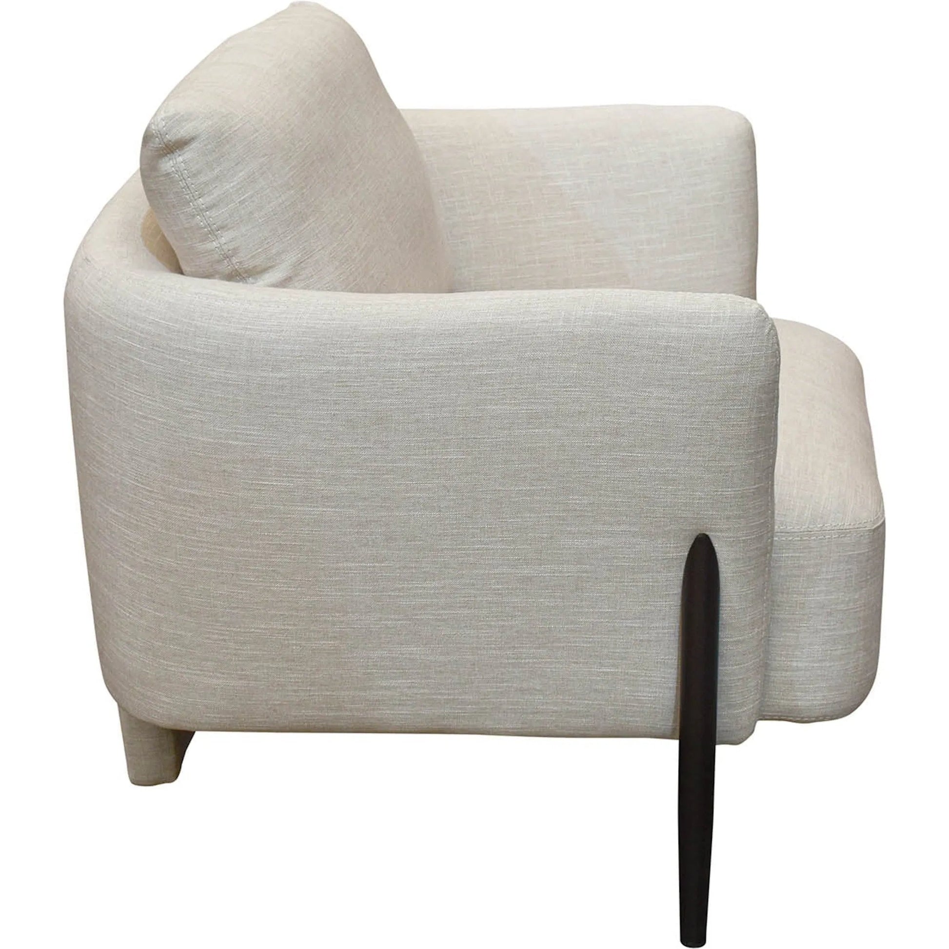 Beaux Club Chair by LH Imports in black. Made from unique in a modern style.