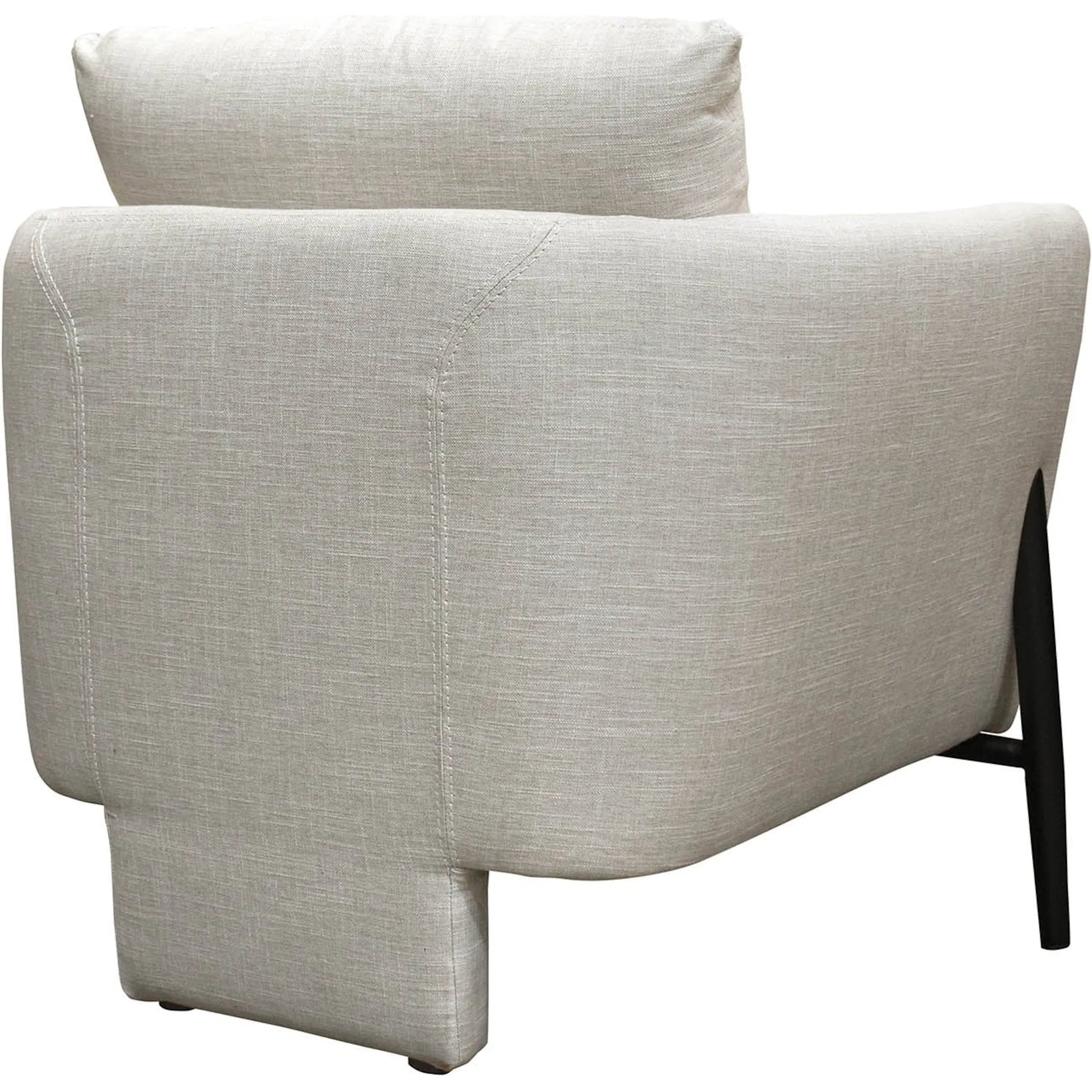 Beaux Club Chair by LH Imports in black. Made from unique in a modern style.