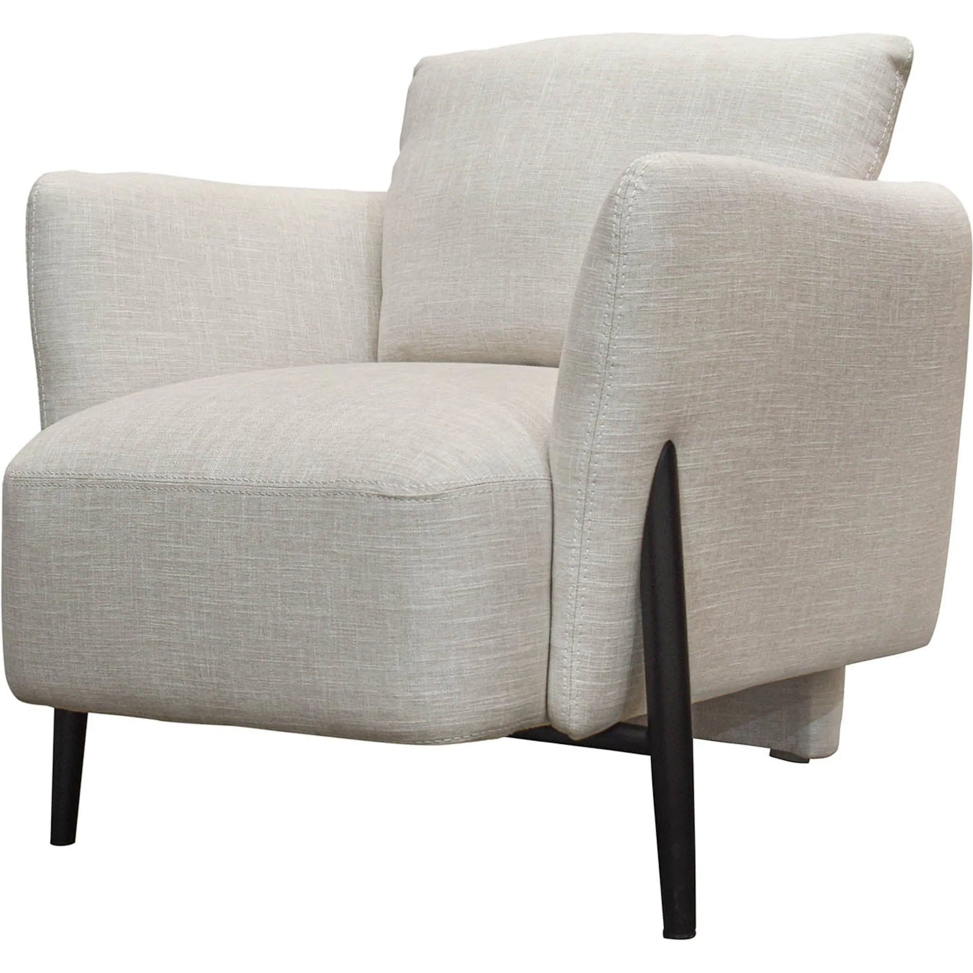 Beaux Club Chair by LH Imports in black. Made from unique in a modern style.