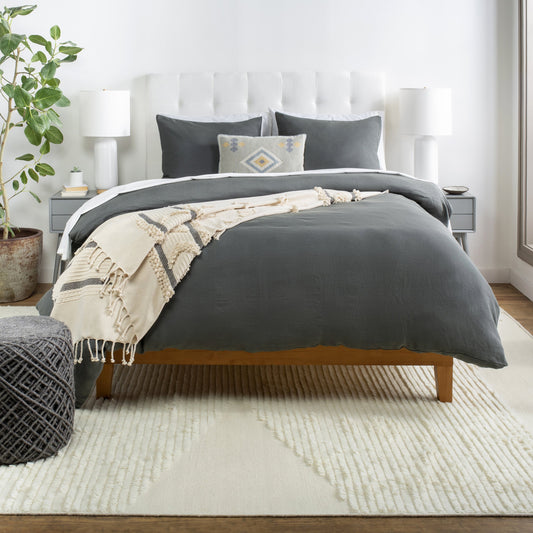 Dawson Duvet Set - 32961 by Livabliss. Made from 100% linen in a traditional style.