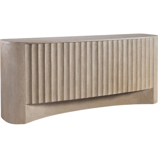 Loggia Entertainment Credenza by Bernhardt in aria. Made from wood in a unique style.