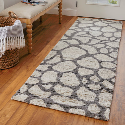 Belden Transitional Rug - T03T6001 by Thom Felicia by Feizy Rugs in ivory, gray. Made from wool in a unique style.