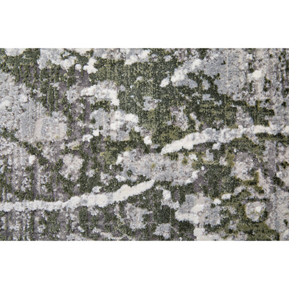 Cadiz Rug - 86639N6F by Feizy in gray, green, taupe. Made from viscose, acrylic in a unique style.