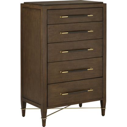 Verona Five-Drawer Chest by Currey and Company. Made from unique in a traditional style.