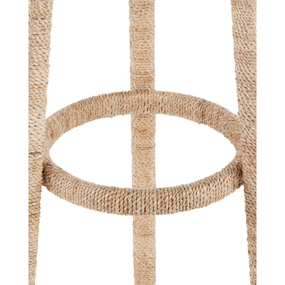 Rolo Coat Rack by Currey and Company. Made from abaca rope, wrought iron in a modern style.