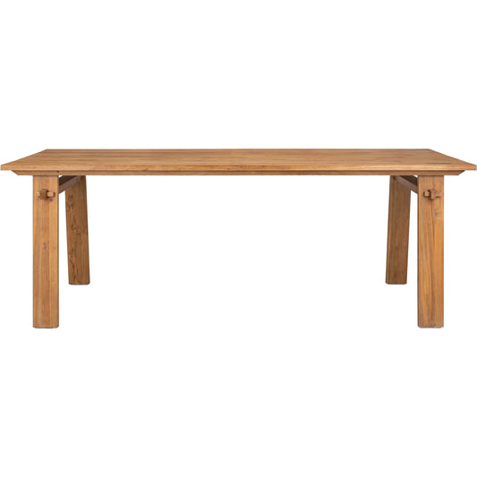 D-Bodhi Artisan Dining Table by LH Imports in brown and natural. Made from reclaimed teak in a unique style.