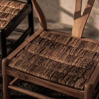 Caterpillar Chair by LH Imports. Made from reclaimed teak, abaca in a modern style.