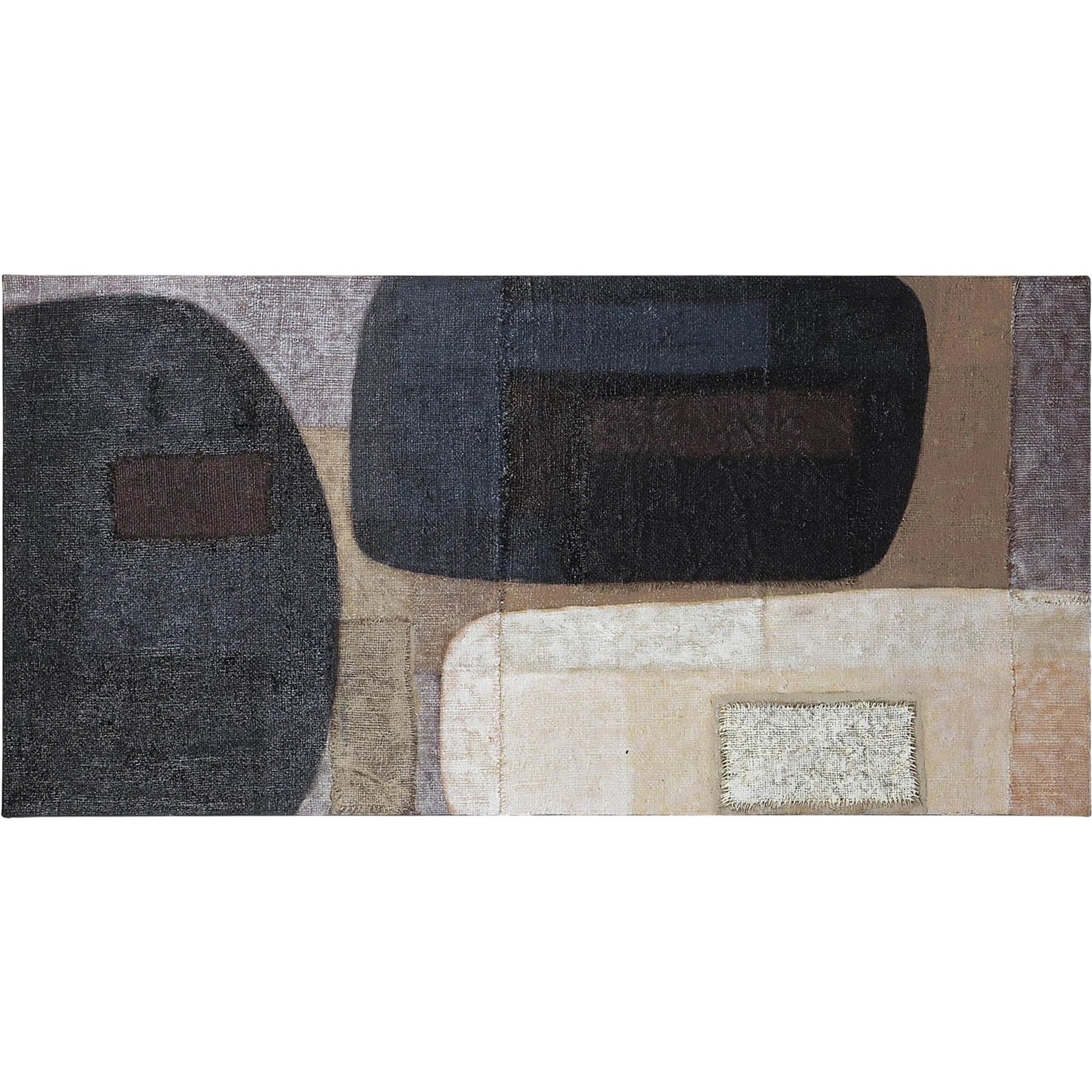 D-Bodhi Artwork by LH Imports in brown. Made from reclaimed wood, rice bags, reused jute fabric in a unique style.