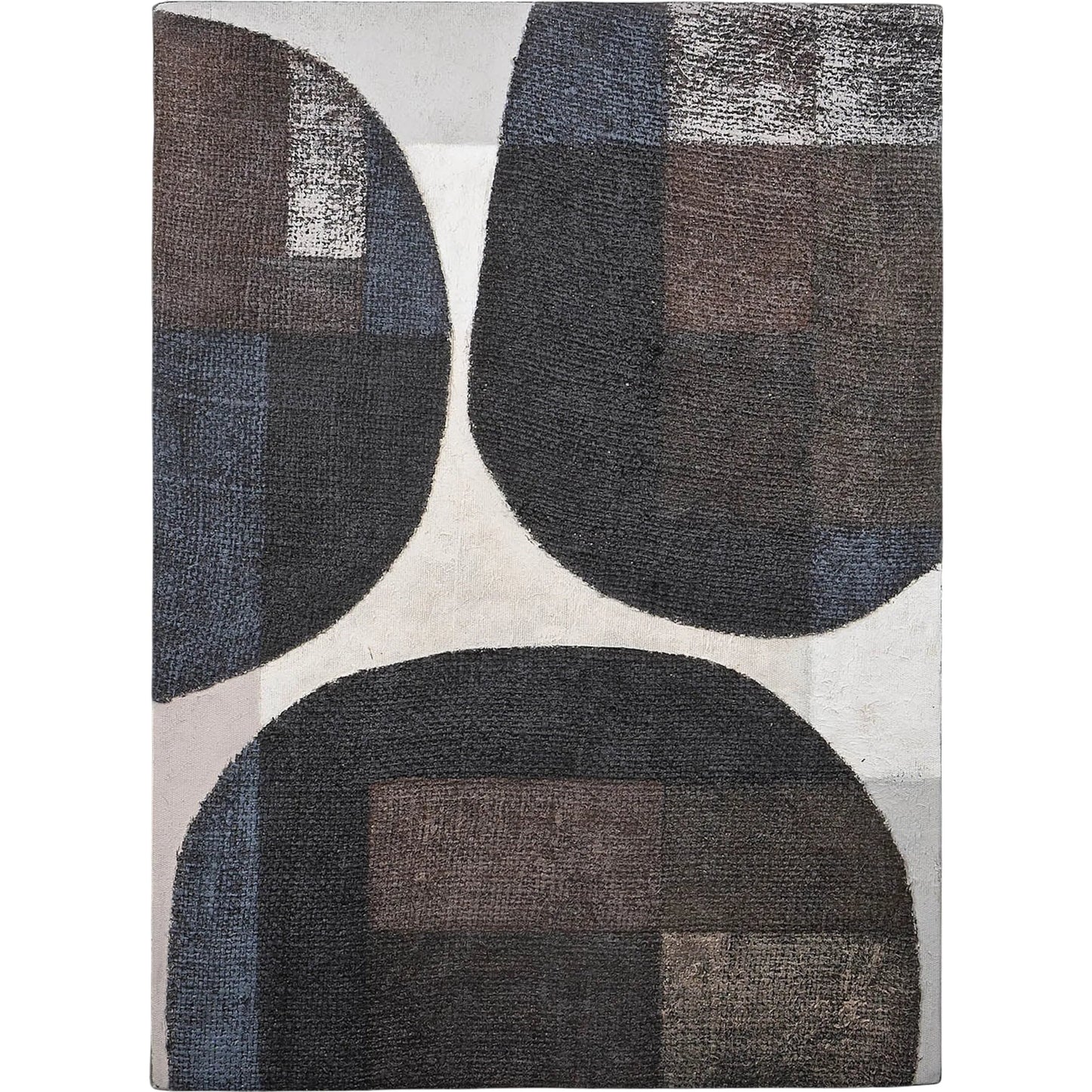 001 SI-2527495 | Primary Silo | D-Bodhi Chava Rhythm Artwork by LH Imports in brown. Made from reclaimed wood, rice bags, reused jute fabric in a unique style.