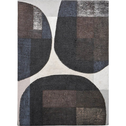 D-Bodhi Chava Rhythm Artwork by LH Imports in brown. Made from reclaimed wood, rice bags, reused jute fabric in a unique style.