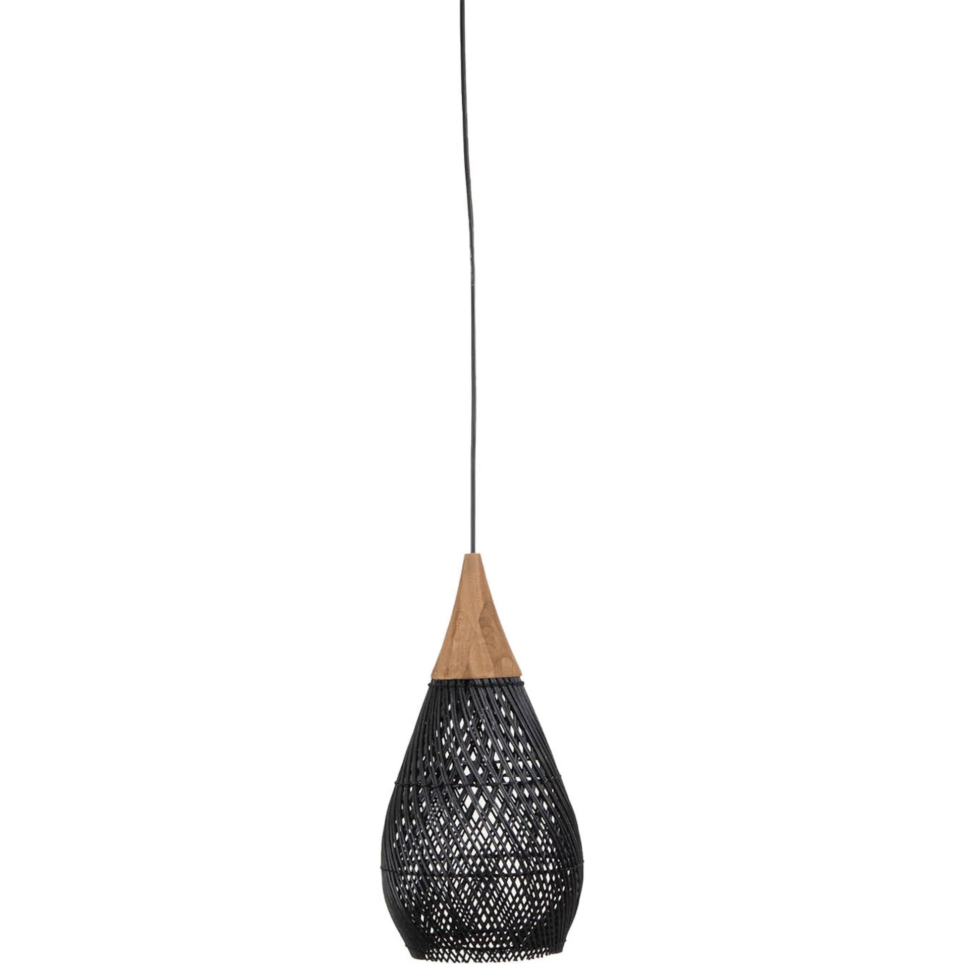 D-Bodhi Horn Pendant by LH Imports. Made from reclaimed teak wood, natural rattan, iron in a cottage & farmhouse style.