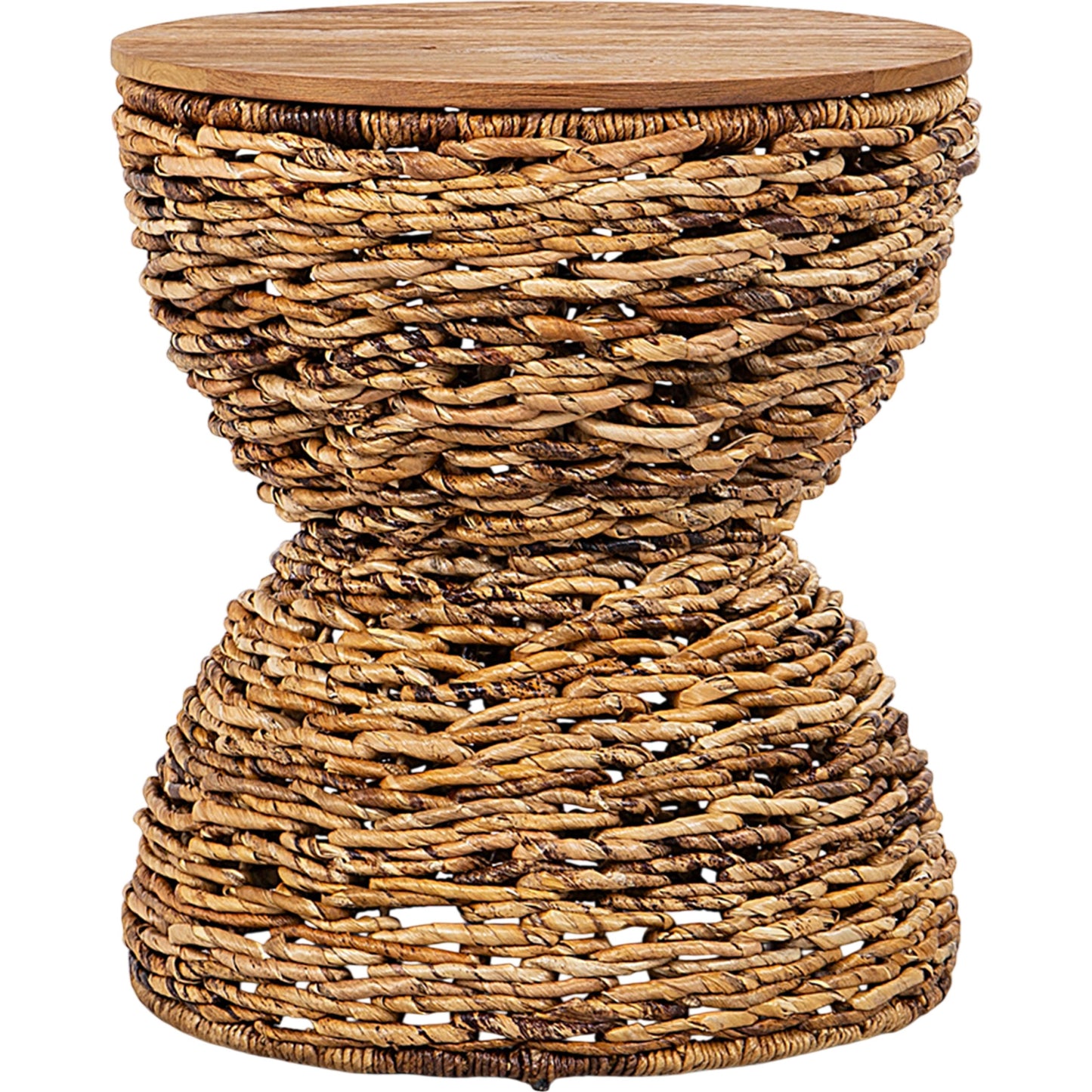 001 SI-2004229 | Primary Silo | D-Bodhi Rebana Stool by LH Imports in alto. Made from reclaimed teak, iron, abaca in a cottage & farmhouse style.