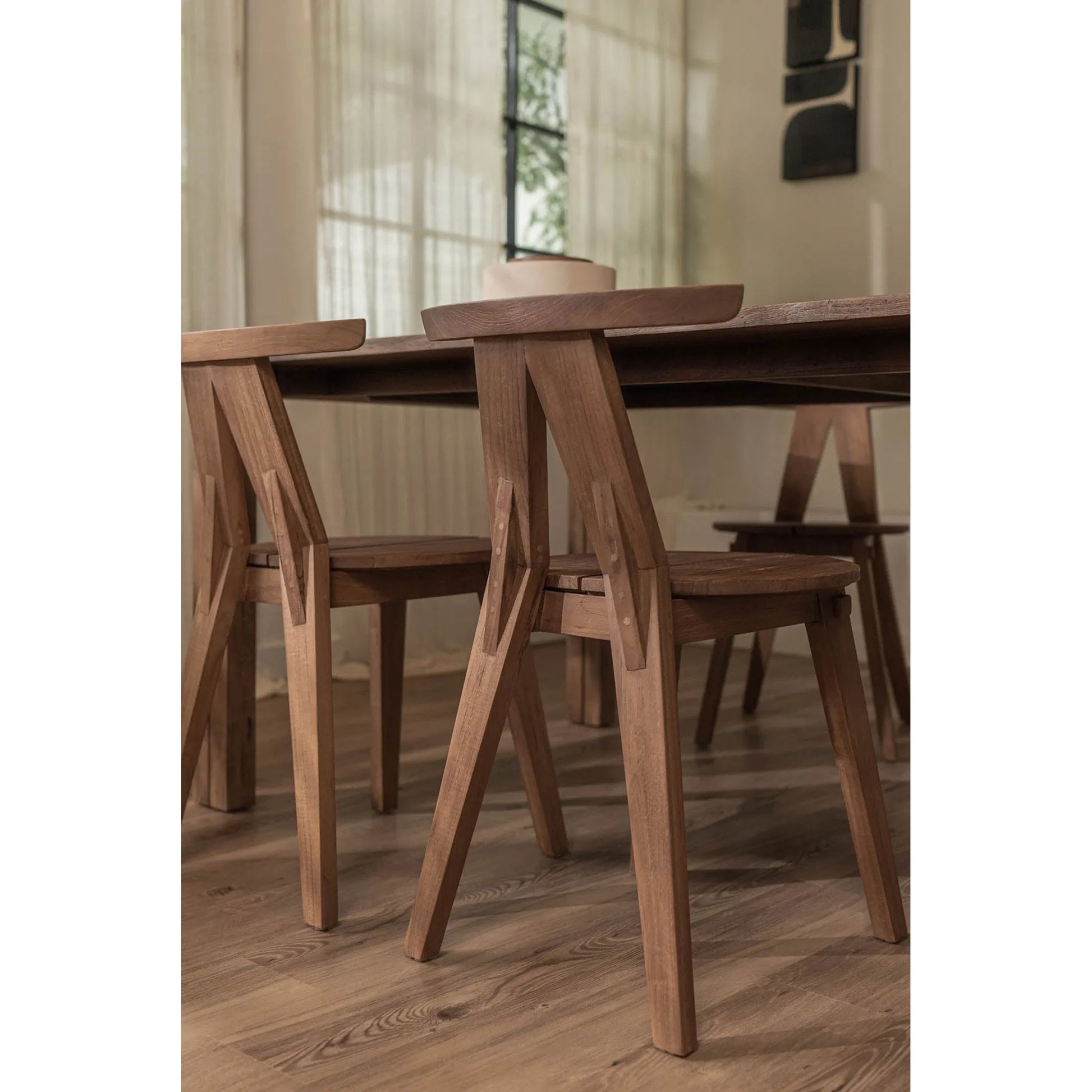 D-Bodhi Artisan Buffalo Dining Chair by LH Imports in teak. Made from unique in a transitional style.
