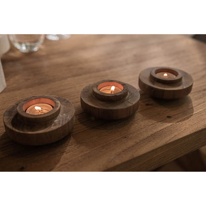 D-Bodhi Ring Candle Holder by LH Imports in brown. Made from unique in a transitional style.