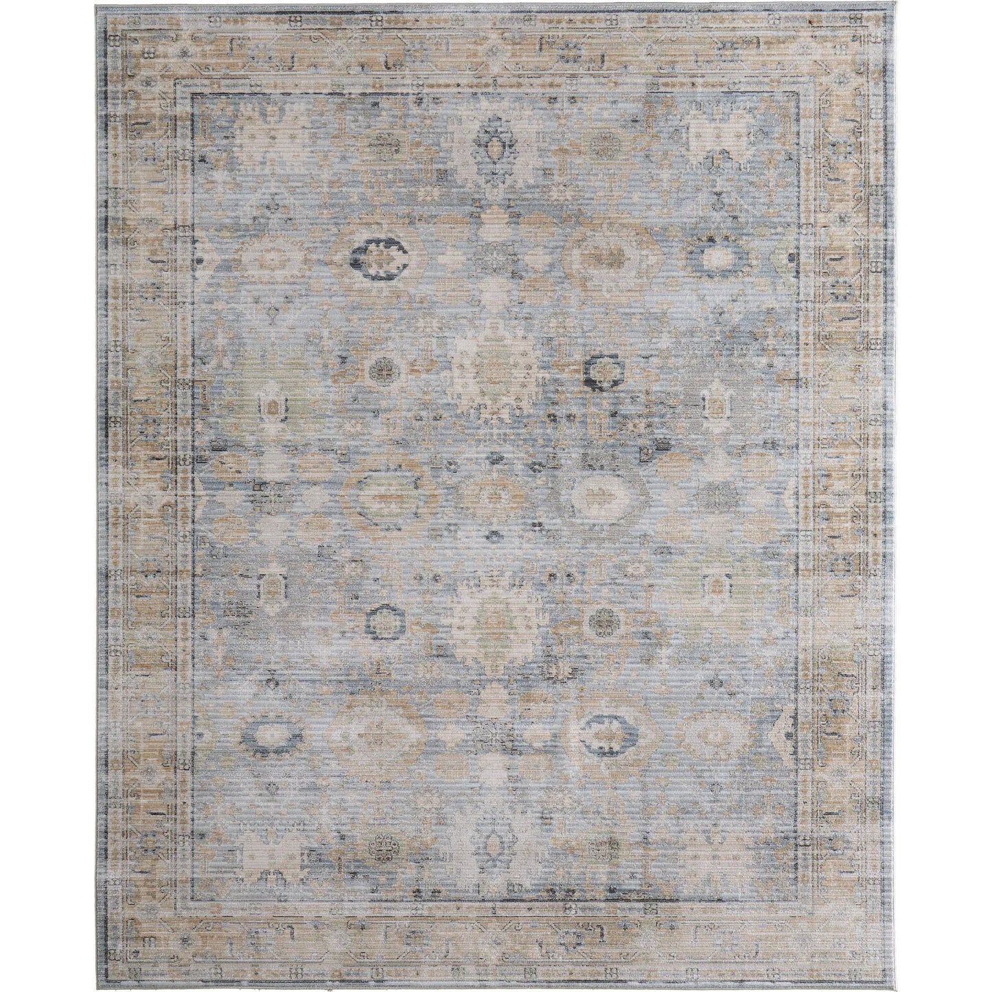 000 SI-2540296,SI-2540297,SI-2540298,SI-2540299,SI-2540300,SI-2540302 | Primary Silo | Augustine Traditional Bordered AUG39TZF Rug by Feizy in blue, ivory, tan. Made from polypropylene, polyester in a unique style.