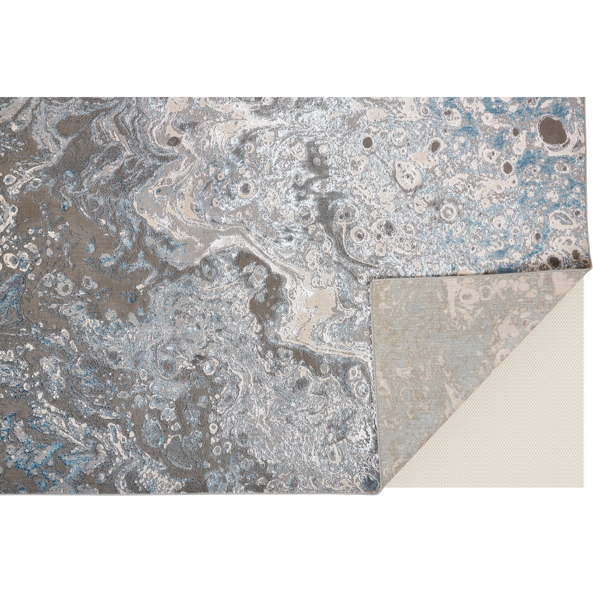 Azure Rug - 3405F by Feizy in ivory, gray, blue. Made from polyester, polypropylene in a unique style.