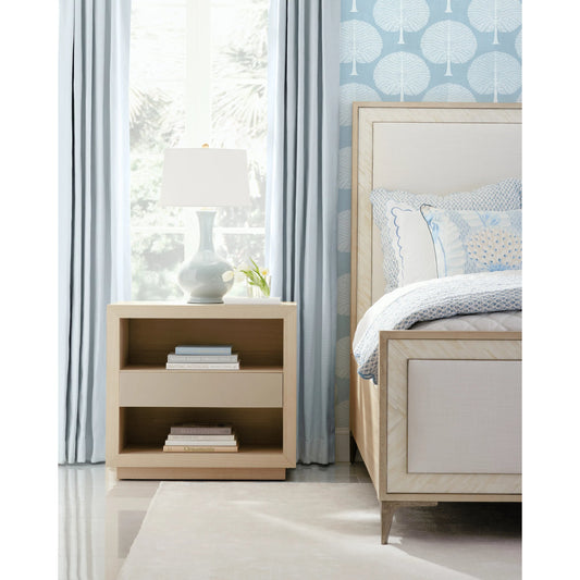 Water Hadal Plinth Nightstand by Jonathan Charles in beige. Made from unique in a unique style.