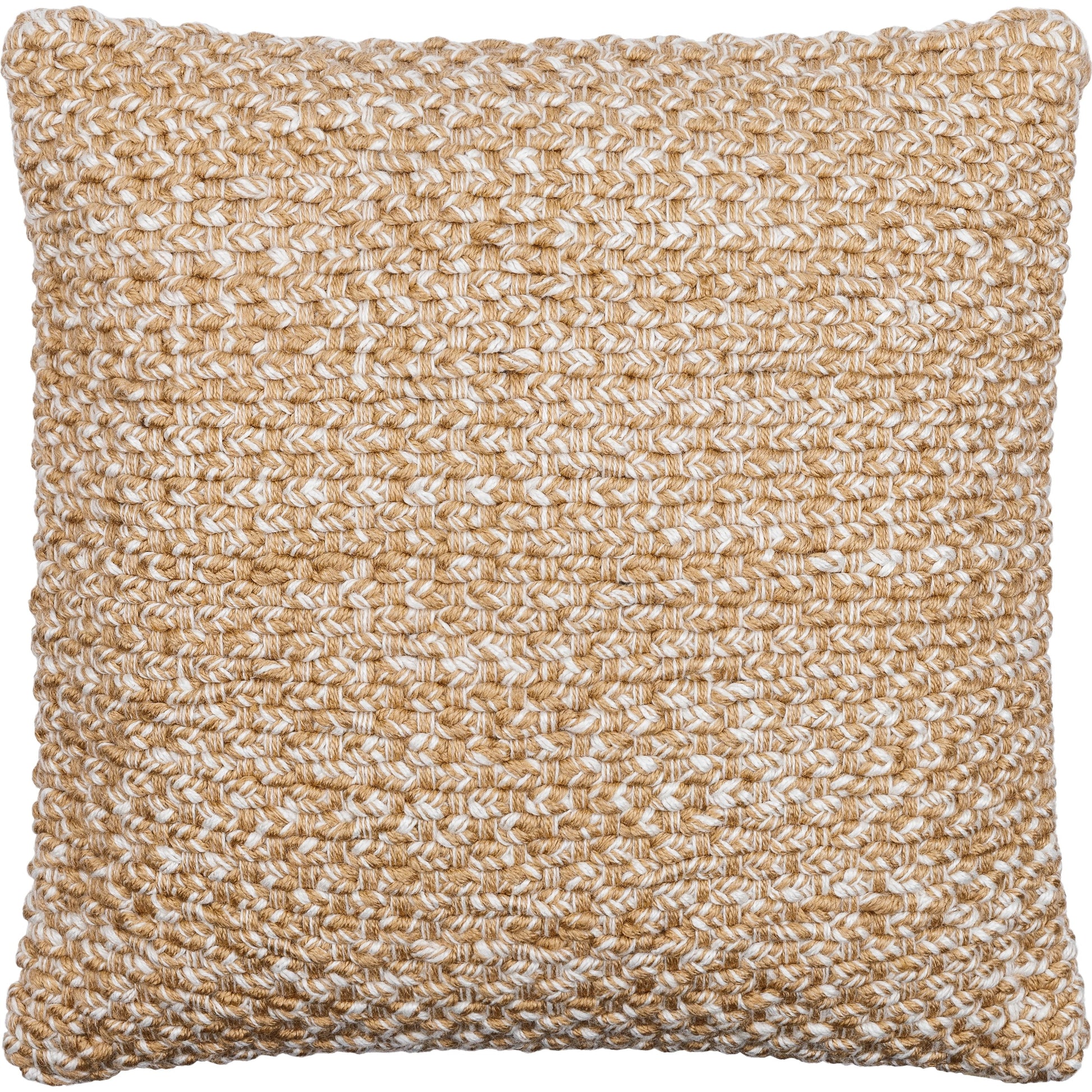 Doncaster Pillow - 487809 by Surya in beige, ivory, sandstone. Made from front: 100% polyester, back: 100% polyester in a modern style.