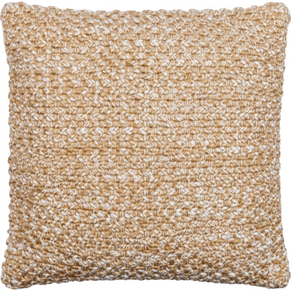 Doncaster Pillow - 487809 by Surya in beige, ivory, sandstone. Made from front: 100% polyester, back: 100% polyester in a modern style.