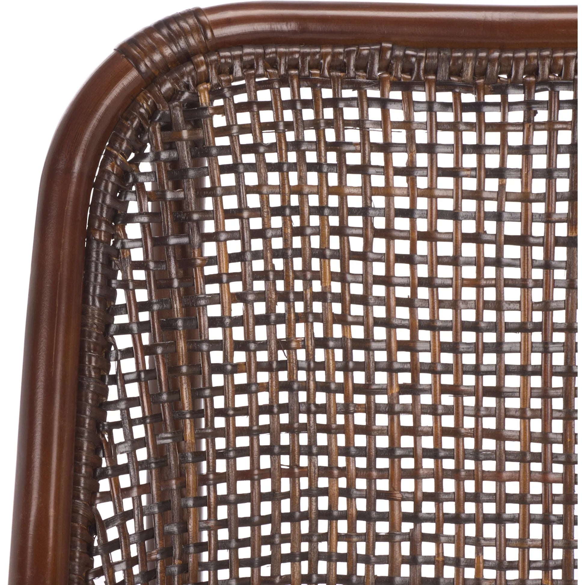 Ward Dining Chair with Cushion by HedgeApple Essentials. Made from rattan, 60% cotton, 40% polyester in a unique style.