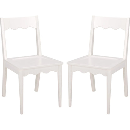 Newark Scallop Dining Chairs (Set of 2) by HedgeApple Essentials. Made from rubberwood in a unique style.