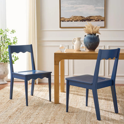 Newark Scallop Dining Chairs (Set of 2) by HedgeApple Essentials. Made from rubberwood in a unique style.