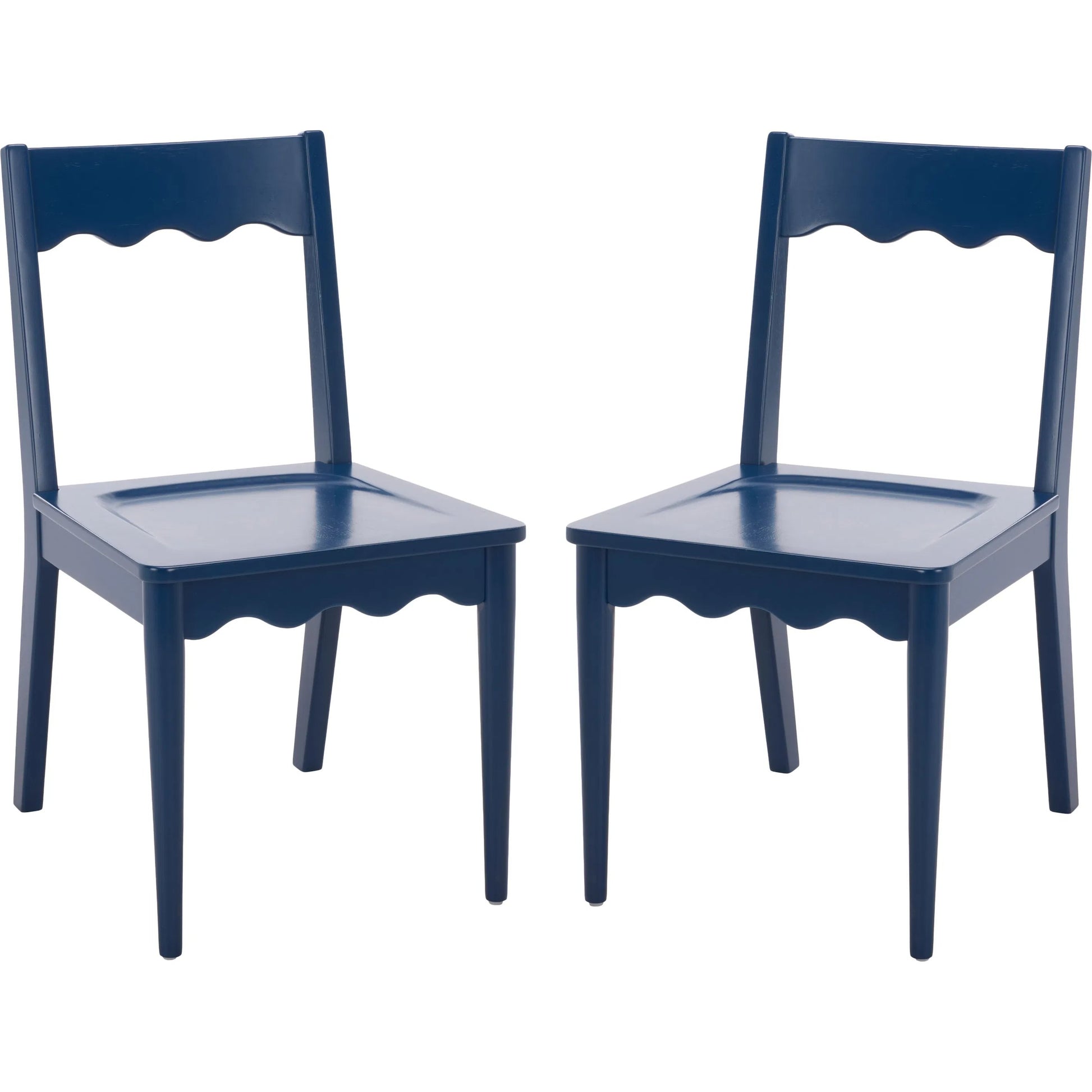 Newark Scallop Dining Chairs (Set of 2) by HedgeApple Essentials. Made from rubberwood in a unique style.