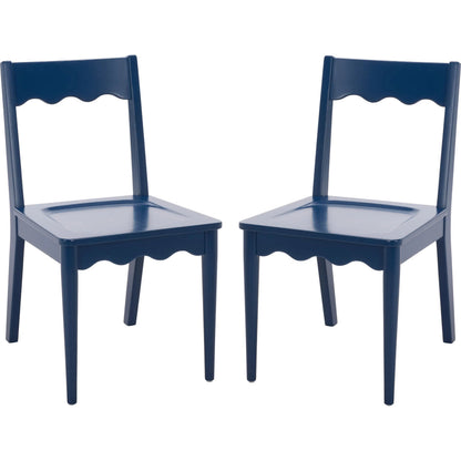 Newark Scallop Dining Chairs (Set of 2) by HedgeApple Essentials. Made from rubberwood in a unique style.
