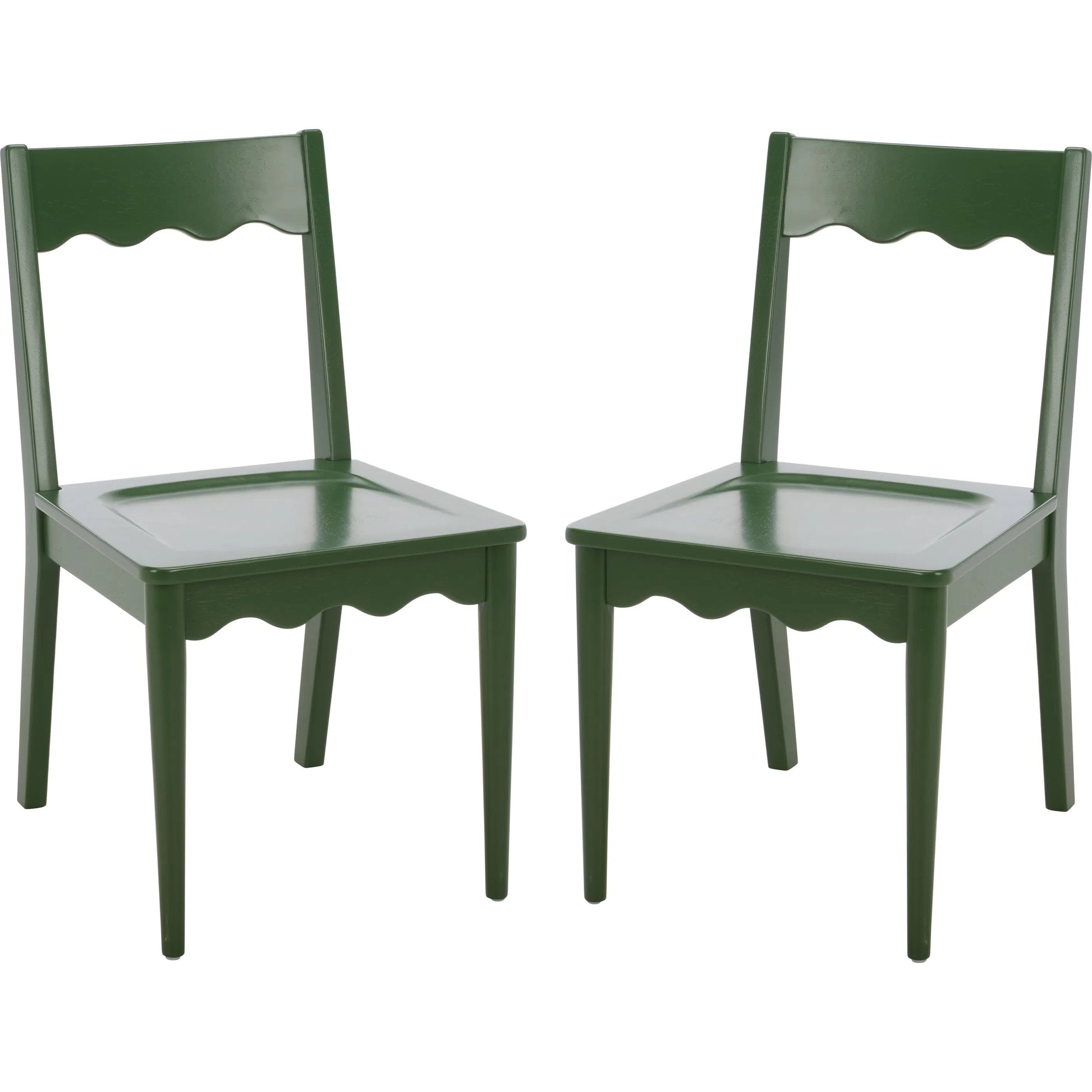 Newark Scallop Dining Chairs (Set of 2) by HedgeApple Essentials. Made from rubberwood in a unique style.