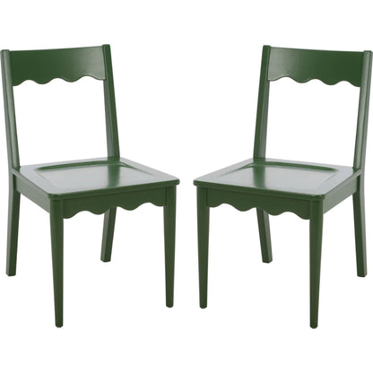 Newark Scallop Dining Chairs (Set of 2) by HedgeApple Essentials. Made from rubberwood in a unique style.