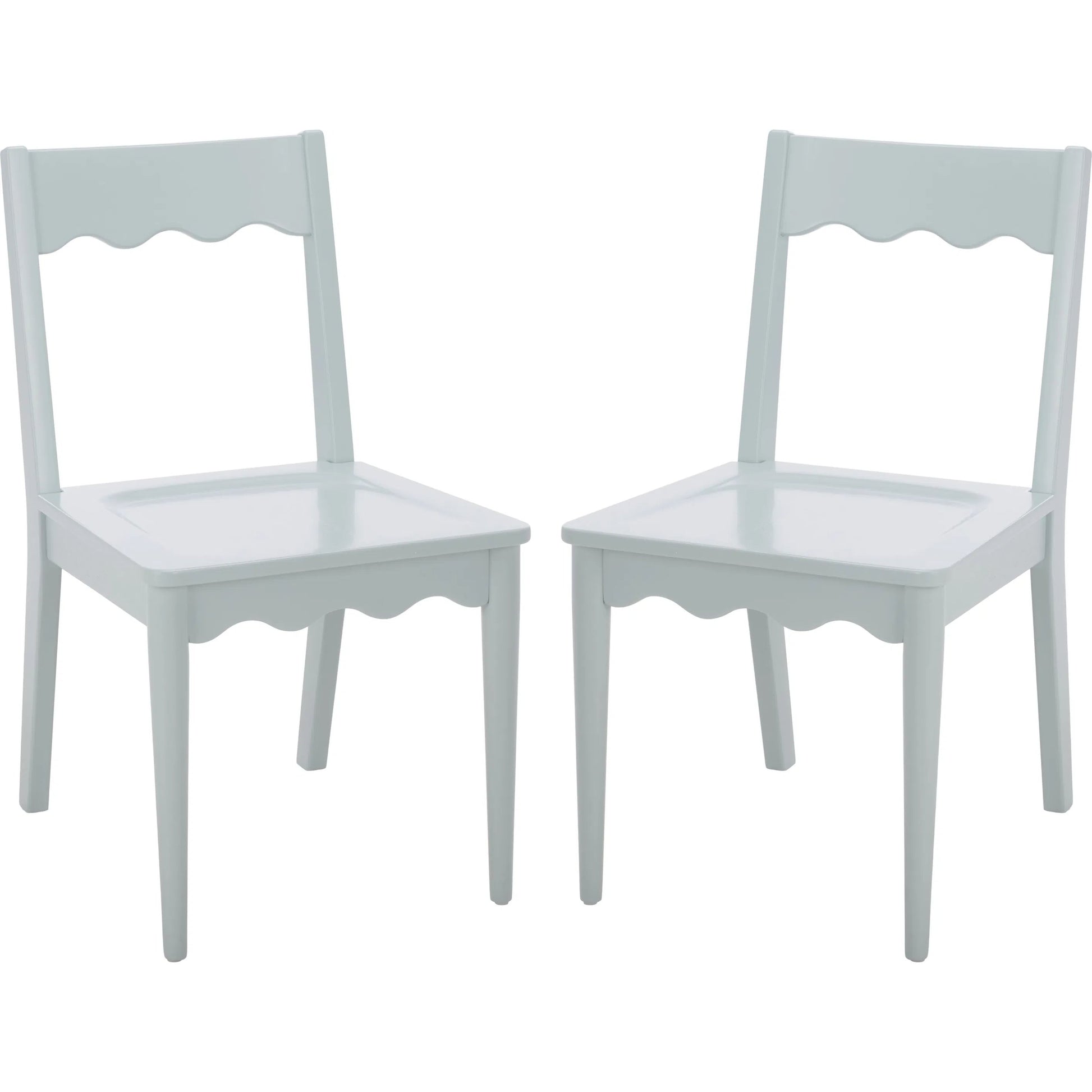 Newark Scallop Dining Chairs (Set of 2) by HedgeApple Essentials. Made from rubberwood in a unique style.